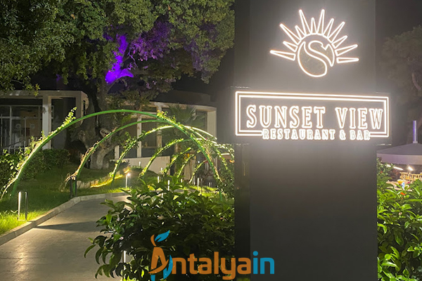 Sunset view restaurant